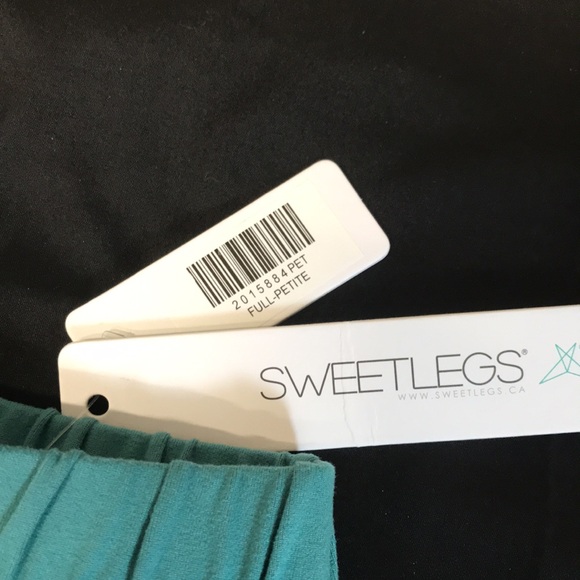 SweetLegs Teal Or No Teal Petite Leggings; BNWT - Picture 4 of 10